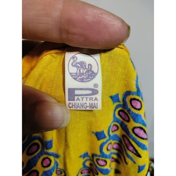 Dashiki multi-color tribal shirt Pattra Chiang-Mai One Size  see measurements - Picture 6 of 10